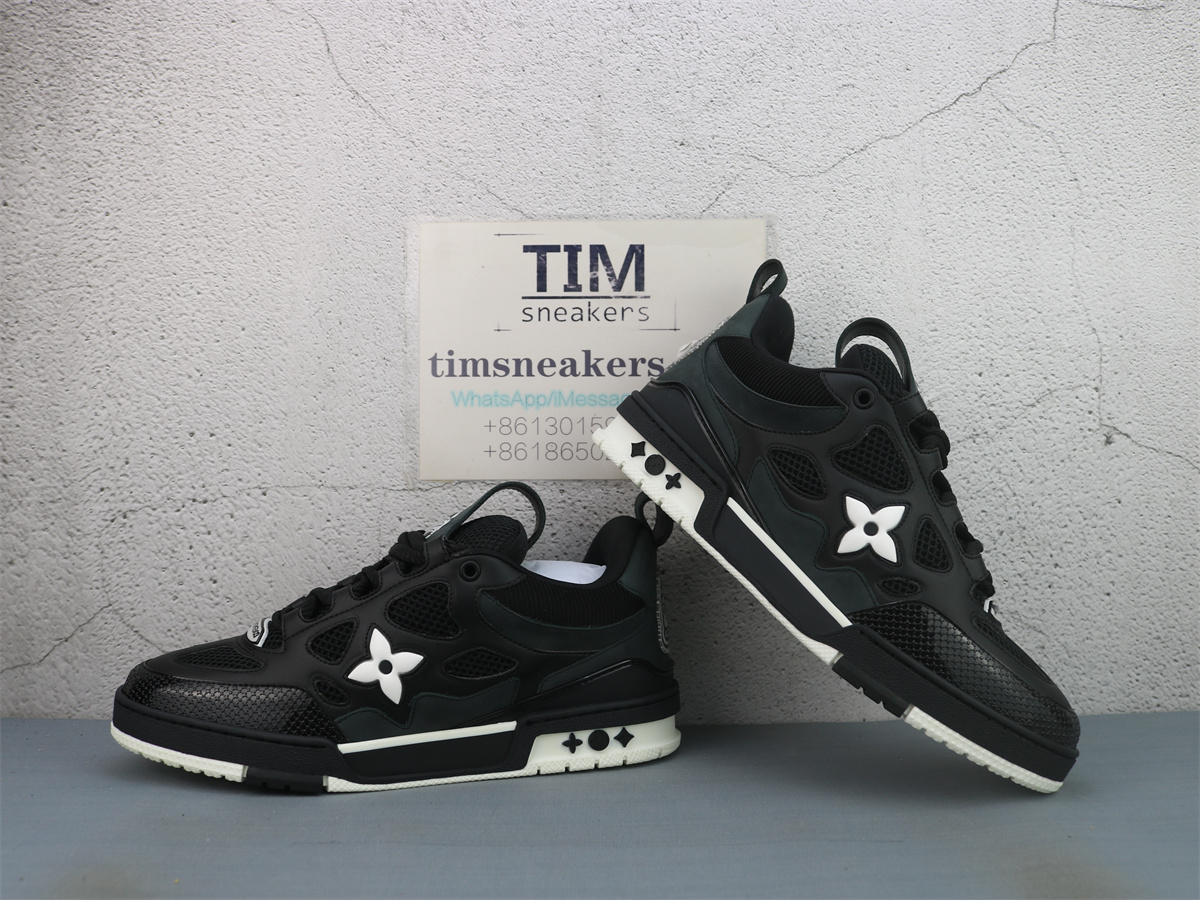 LV Skate Sneaker Black And White